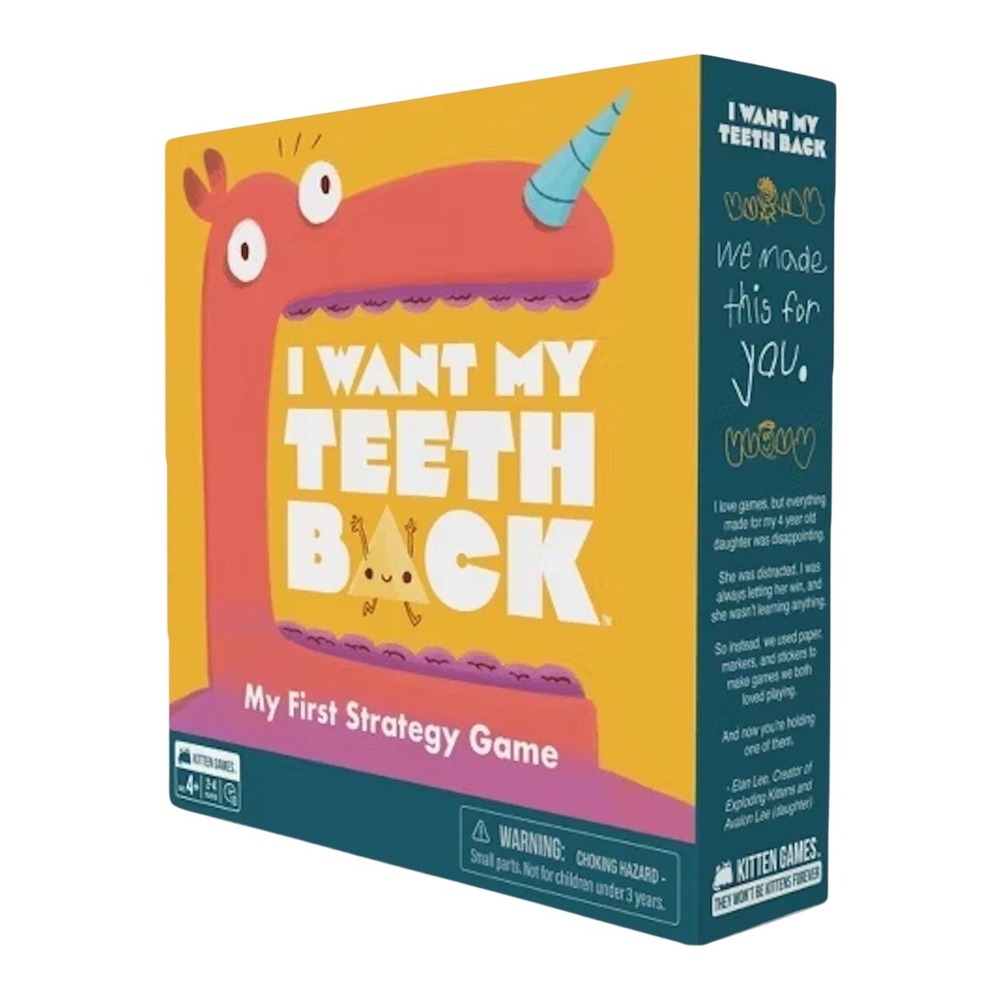 I Want My Teeth Back by Exploding Kittens Educational Math Card Game for Kids